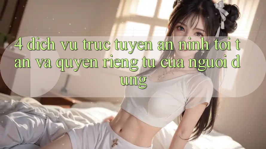 4. Dịch vụ trực tuyến An ninh Tối Tân Và Quyền Riêng Tư Của Người Dùng