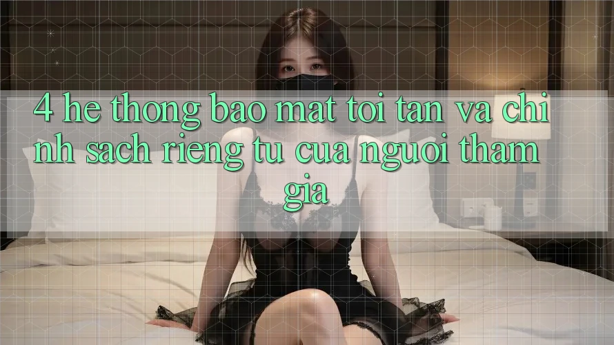 4. Hệ Thống Bảo Mật Tối Tân Và Chính sách riêng tư Của Người tham gia 4. Hệ Thống Bảo Mật Tối Tân Và Chính sách riêng tư Của Người tham gia