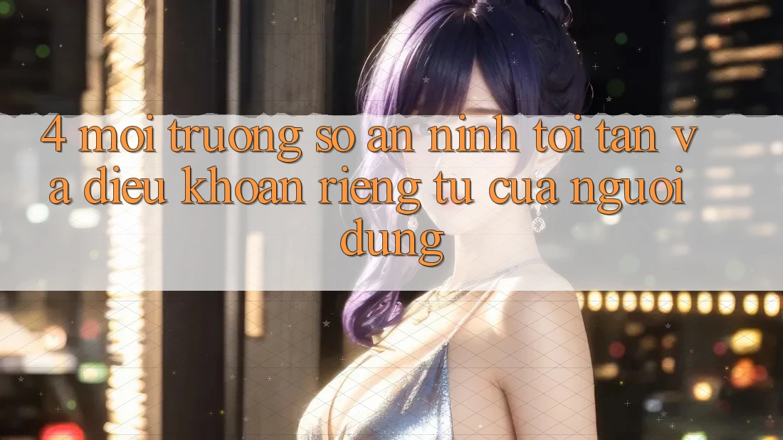 4. Môi trường số An ninh Tối Tân Và Điều khoản riêng tư Của Người dùng