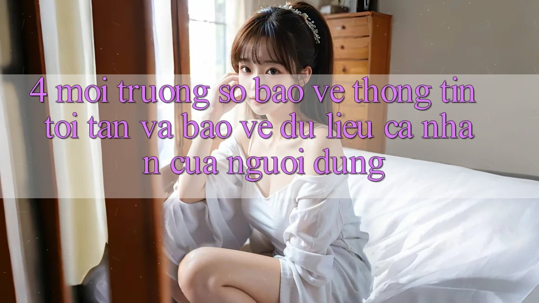 4. Môi trường số Bảo vệ thông tin Tối Tân Và Bảo vệ dữ liệu cá nhân Của Người dùng 4. Môi trường số Bảo vệ thông tin Tối Tân Và Bảo vệ dữ liệu cá nhân Của Người dùng