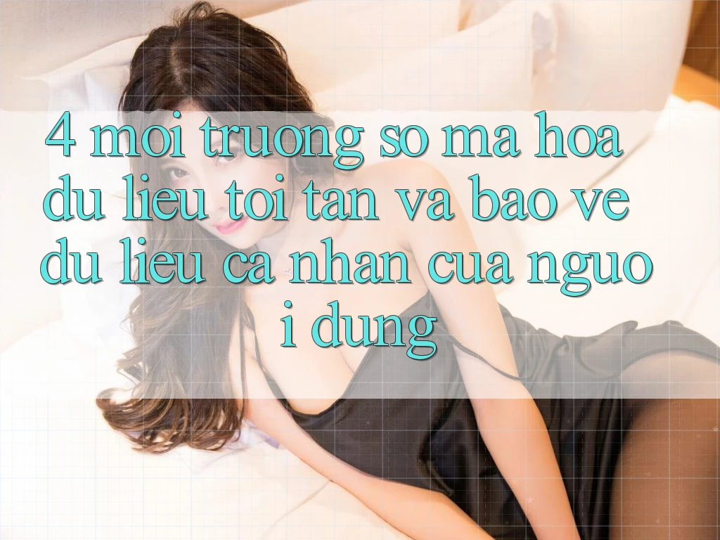 4. Môi trường số Mã hóa dữ liệu Tối Tân Và Bảo vệ dữ liệu cá nhân Của Người Dùng 4. Môi trường số Mã hóa dữ liệu Tối Tân Và Bảo vệ dữ liệu cá nhân Của Người Dùng
