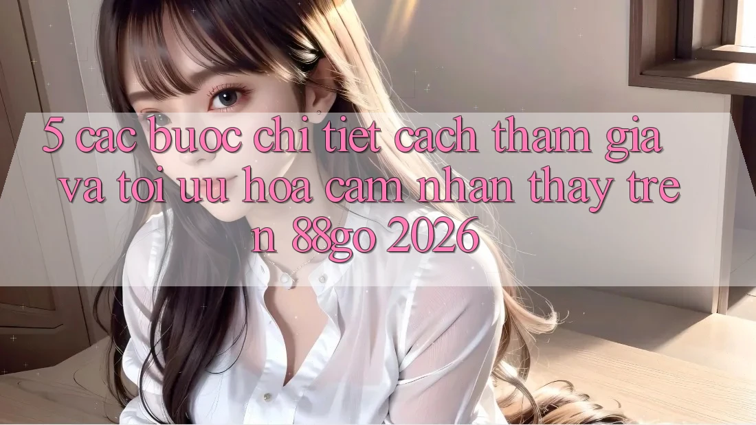 5. Các bước Chi Tiết Cách Tham Gia Và Tối Ưu Hóa Cảm nhận thấy Trên 88go 2026
