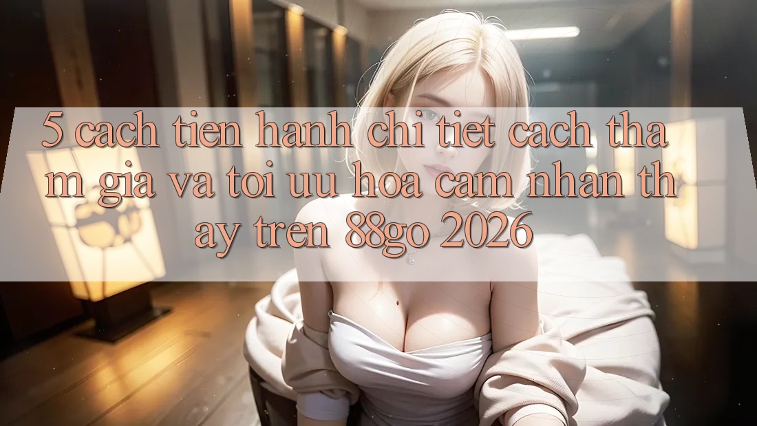 5. Cách tiến hành Chi Tiết Cách Tham Gia Và Tối Ưu Hóa Cảm nhận thấy Trên 88go 2026 5. Cách tiến hành Chi Tiết Cách Tham Gia Và Tối Ưu Hóa Cảm nhận thấy Trên 88go 2026