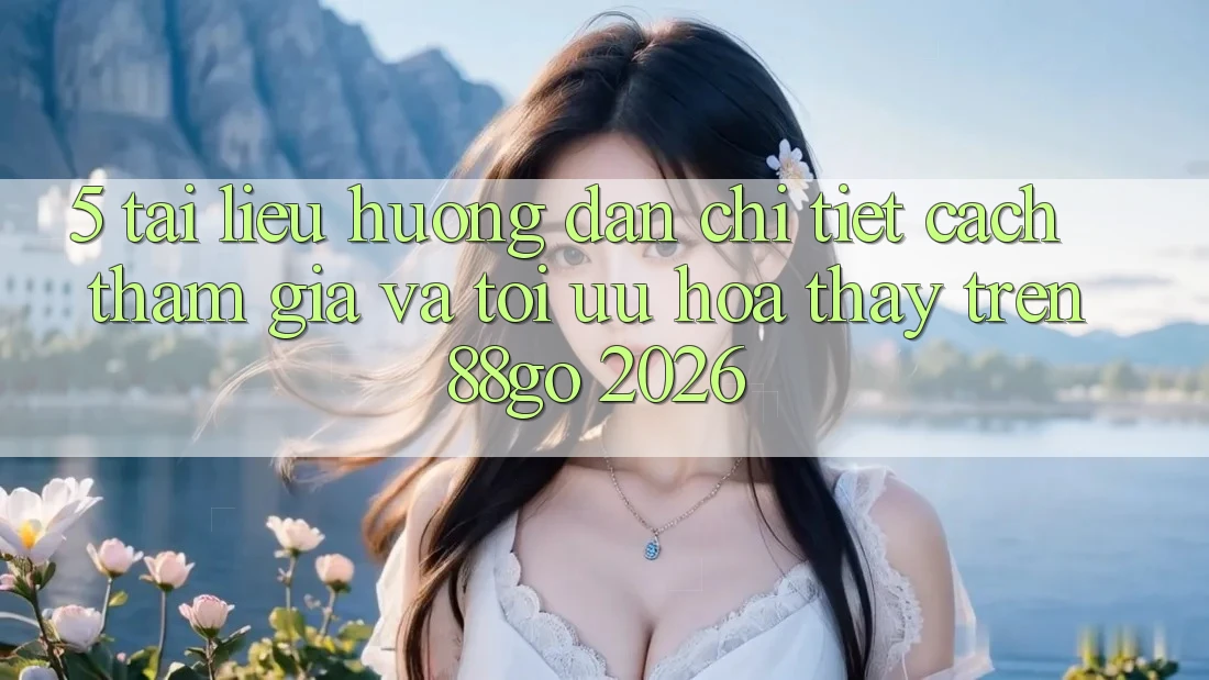 5. Tài liệu hướng dẫn Chi Tiết Cách Tham Gia Và Tối Ưu Hóa Thấy Trên 88go 2026 5. Tài liệu hướng dẫn Chi Tiết Cách Tham Gia Và Tối Ưu Hóa Thấy Trên 88go 2026