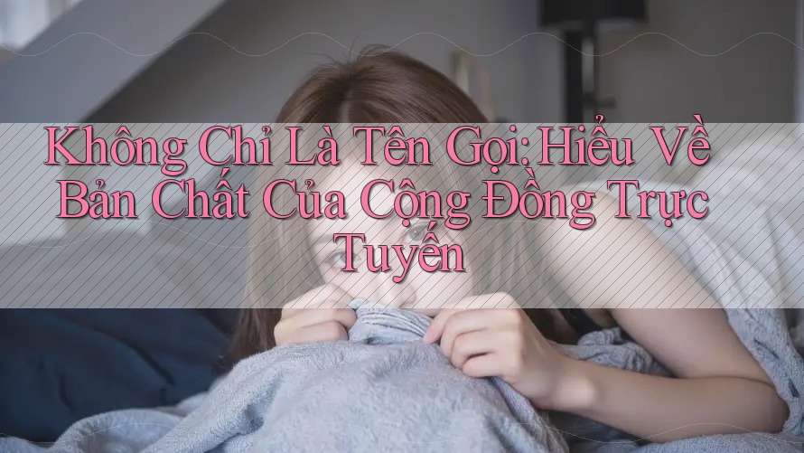 Không Chỉ Là Tên Gọi: Hiểu Về Bản Chất Của Cộng Đồng Trực Tuyến Không Chỉ Là Tên Gọi: Hiểu Về Bản Chất Của Cộng Đồng Trực Tuyến