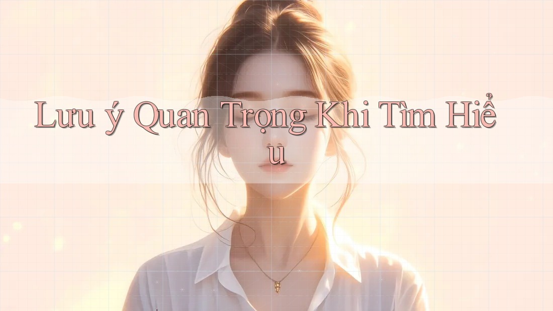 Lưu ý Quan Trọng Khi Tìm Hiểu Lưu ý Quan Trọng Khi Tìm Hiểu