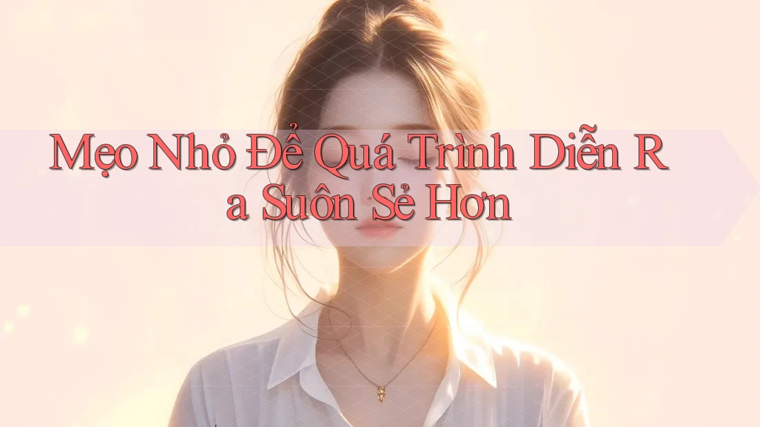 Mẹo Nhỏ Để Quá Trình Diễn Ra Suôn Sẻ Hơn
