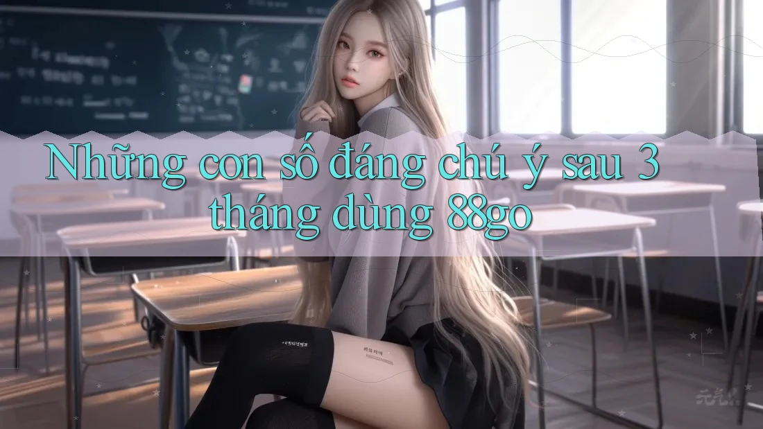 Những con số đáng chú ý sau 3 tháng dùng 88go Những con số đáng chú ý sau 3 tháng dùng 88go